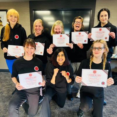 Child in martial arts uniform